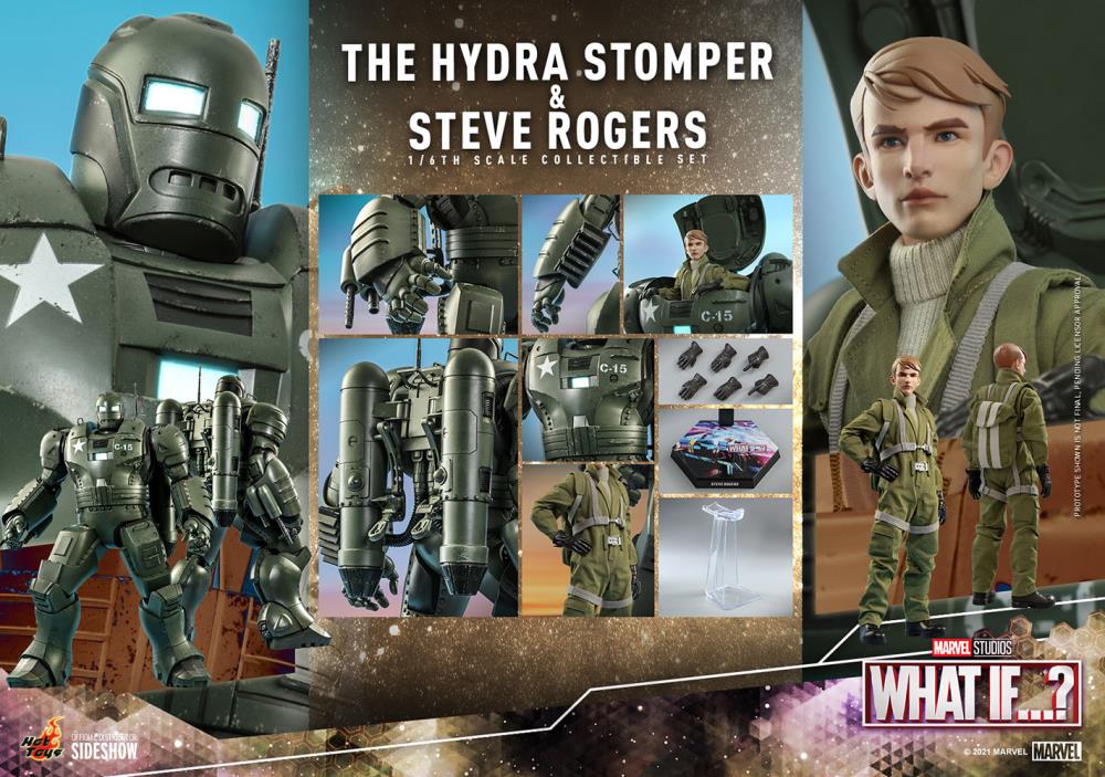 What If...? TMS060 The Hydra Stomper and Steve Rogers 1/6th Scale Collectible Figure Set