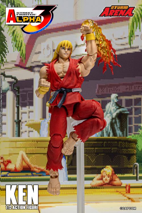 Street Fighter Zero 3 Storm Arena Ken 1/12 Scale Action Figure (Asia Packaging)