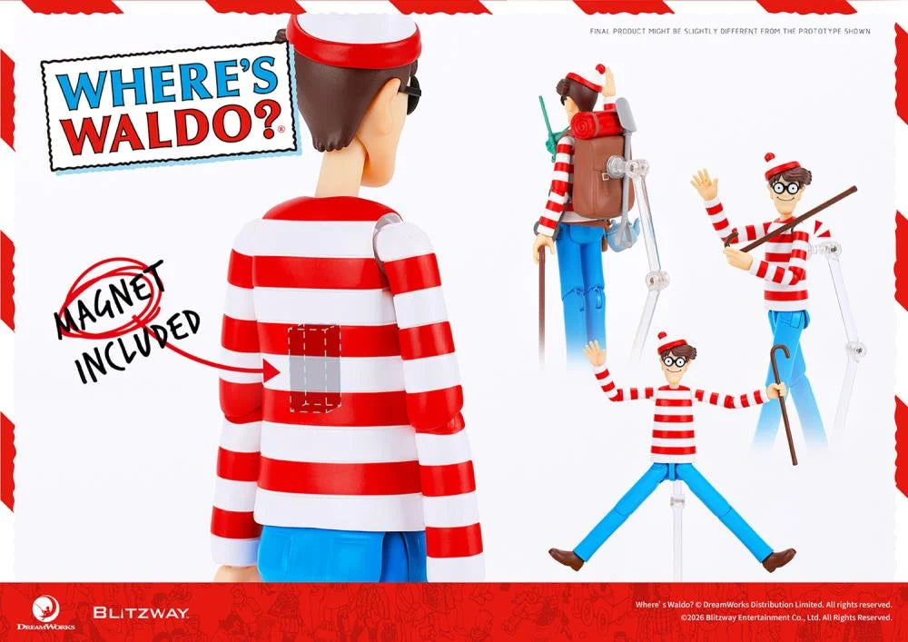Pre-Order: Where's Waldo Waldo 1/12 Scale Action Figure