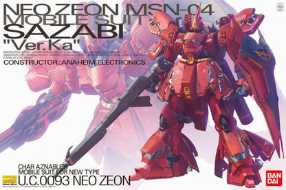 Mobile Suit Gundam: Char's Counterattack MG Sazabi (Ver.Ka) 1/100 Scale Model Kit