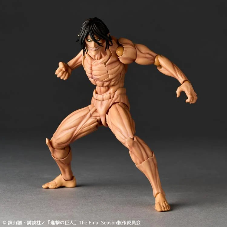 Attack on Titan Amazing Yamaguchi Revoltech NR057 Attack Titan (Eren Yeager) Kaiyodo Exclusive Action Figure w/ Bonus Head