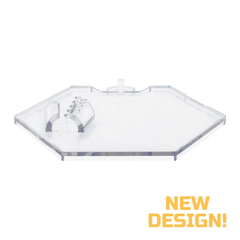 Elevate Figure Displays  Luna Series: Peg-Free Footstands - Clear - Designed for Figures 4in-7in