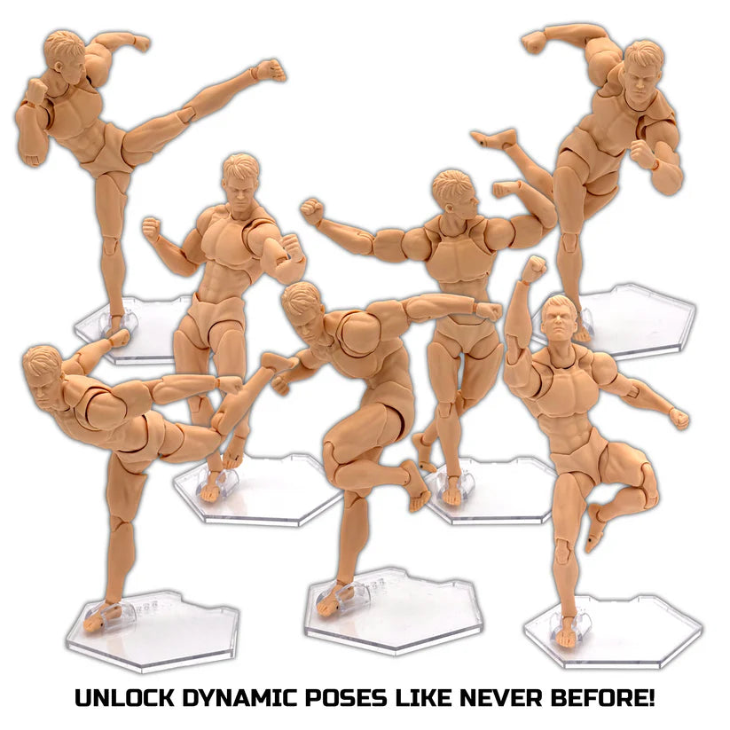 Elevate Figure Displays  Luna Series: Peg-Free Footstands - Clear - Designed for Figures 4in-7in