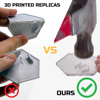Elevate Figure Displays  Luna Series: Peg-Free Footstands - Clear - Designed for Figures 4in-7in
