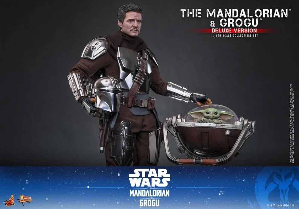 PRE-ORDER: Star Wars: The Mandalorian and Grogu MMS872 (Deluxe Ver.) 1/6th Scale Collectible Figure Set