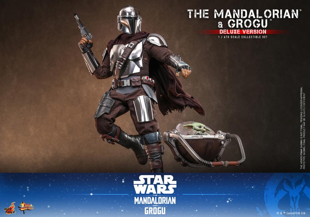 PRE-ORDER: Star Wars: The Mandalorian and Grogu MMS872 (Deluxe Ver.) 1/6th Scale Collectible Figure Set