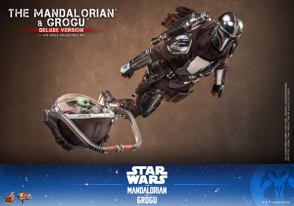 PRE-ORDER: Star Wars: The Mandalorian and Grogu MMS872 (Deluxe Ver.) 1/6th Scale Collectible Figure Set