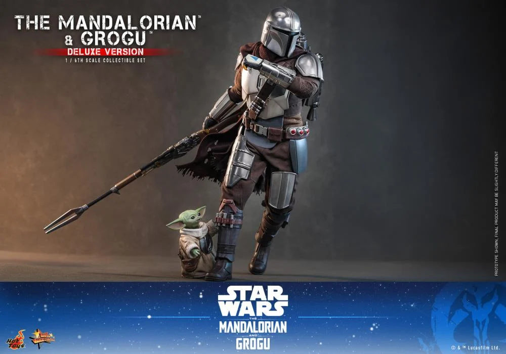 PRE-ORDER: Star Wars: The Mandalorian and Grogu MMS872 (Deluxe Ver.) 1/6th Scale Collectible Figure Set