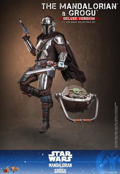 PRE-ORDER: Star Wars: The Mandalorian and Grogu MMS872 (Deluxe Ver.) 1/6th Scale Collectible Figure Set