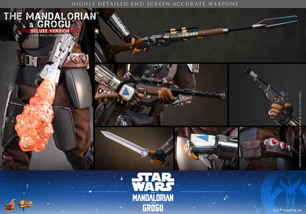PRE-ORDER: Star Wars: The Mandalorian and Grogu MMS872 (Deluxe Ver.) 1/6th Scale Collectible Figure Set