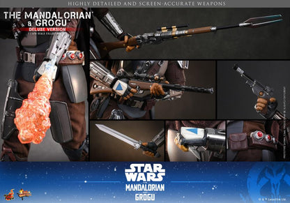 PRE-ORDER: Star Wars: The Mandalorian and Grogu MMS872 (Deluxe Ver.) 1/6th Scale Collectible Figure Set