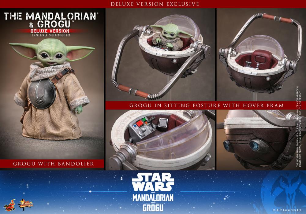 PRE-ORDER: Star Wars: The Mandalorian and Grogu MMS872 (Deluxe Ver.) 1/6th Scale Collectible Figure Set