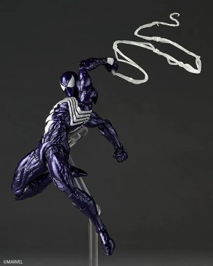 Pre-Order - Marvel Comics Amazing Yamaguchi Revoltech NR106 Symbiote Suit Spider-Man (Purple Ver.) Action Figure