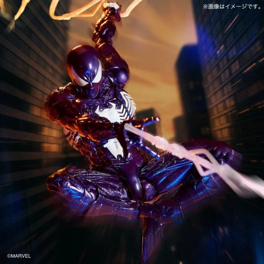 Pre-Order - Marvel Comics Amazing Yamaguchi Revoltech NR106 Symbiote Suit Spider-Man (Purple Ver.) Action Figure