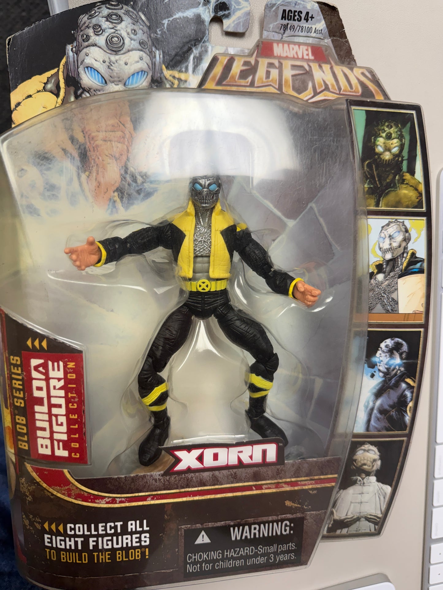 Marvel Legends Series 17 (Hasbro Series 2) Action Figure Xorn (Yellowing plastic from shelf wear)