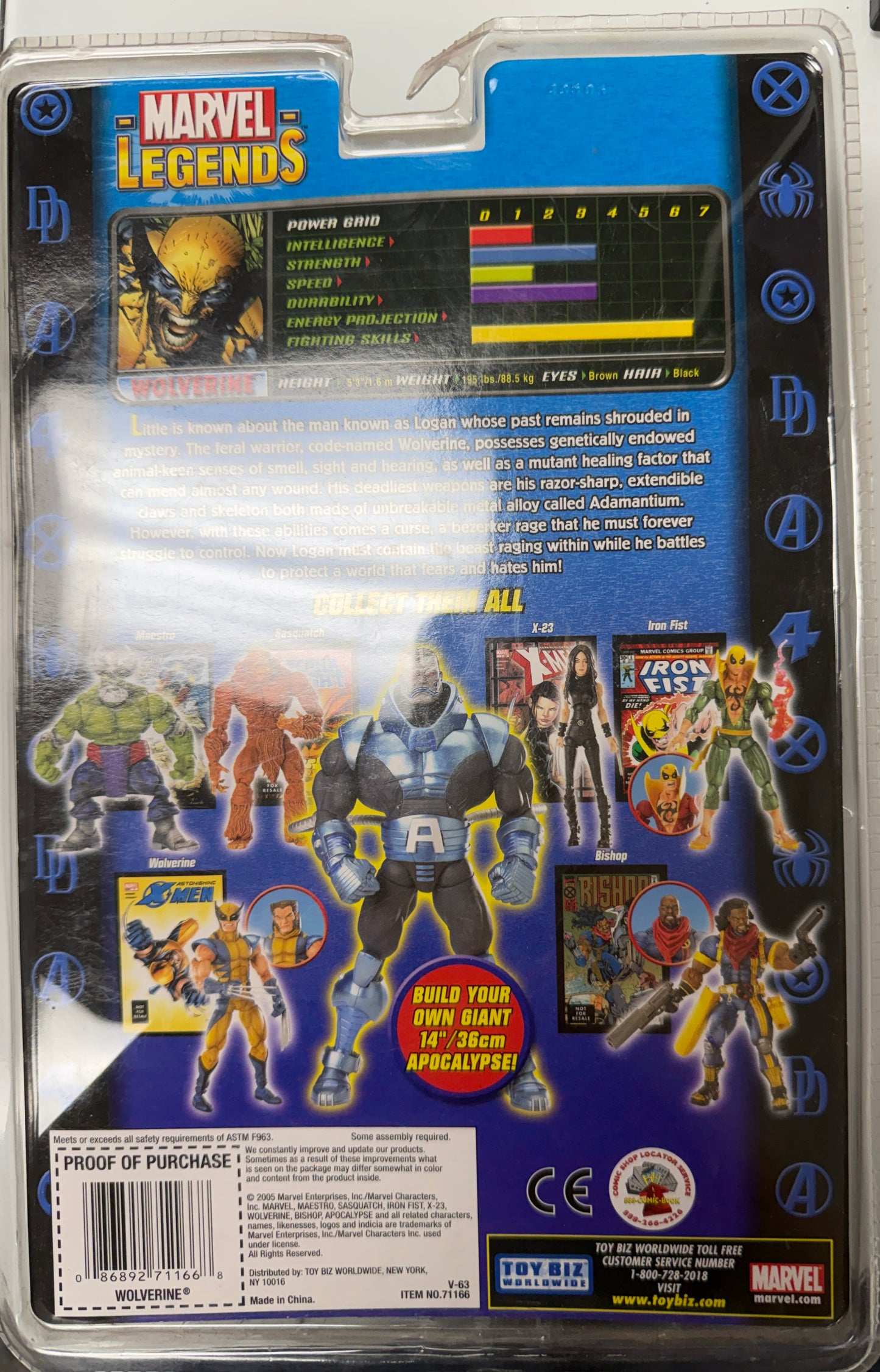 Marvel Legends Apocalypse Series Astonishing X-Men Wolverine Action Figure (Shelf wear)