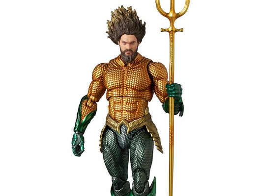 Aquaman and the Lost Kingdom MAFEX No.267 Aquaman (Green and Gold Suit Ver.) - Dented Corner Box