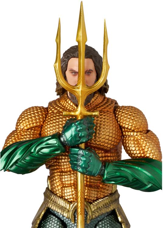 Aquaman and the Lost Kingdom MAFEX No.267 Aquaman (Green and Gold Suit Ver.) - Dented Corner Box