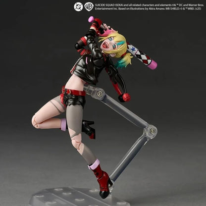 Suicide Squad Isekai Amazing Yamaguchi Revoltech NR082 Harley Quinn Action Figure