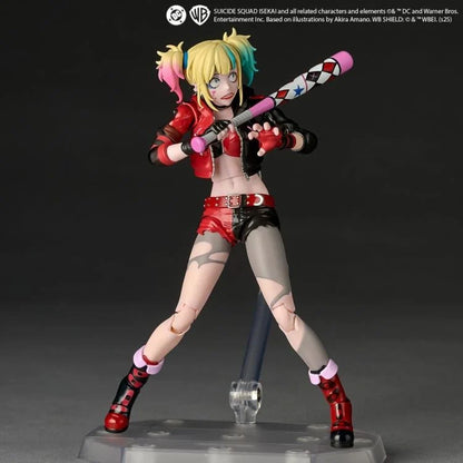 Suicide Squad Isekai Amazing Yamaguchi Revoltech NR082 Harley Quinn Action Figure