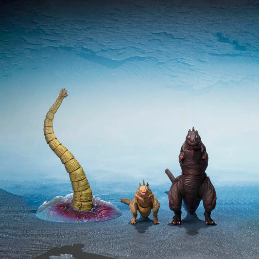 Pre-Order - Shin Godzilla S.H.MonsterArts Godzilla 2nd Form & 3rd Form & Giant Unidentified Creature Action Figure Set