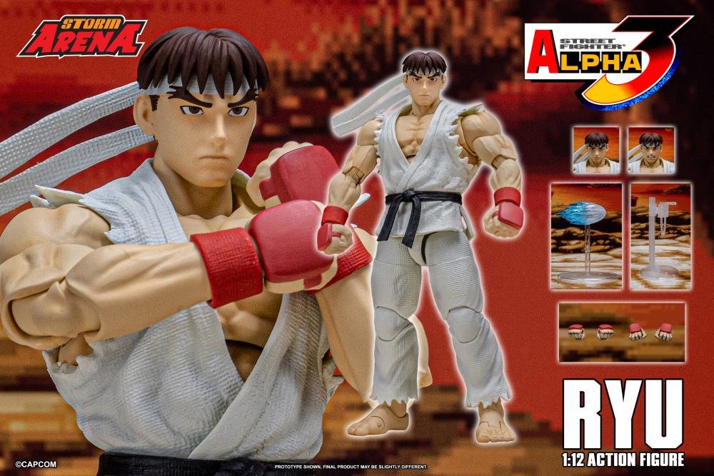 Street Fighter Zero 3 Storm Arena Ryu 1/12 Scale Action Figure (Asia Packaging)