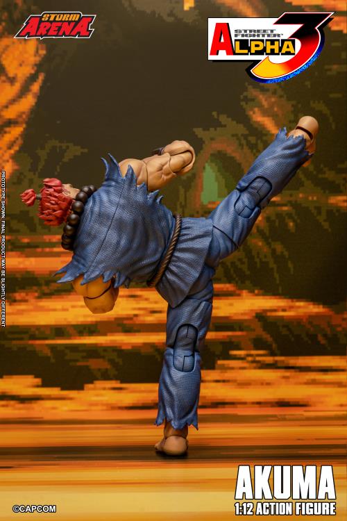 Pre-Order - Street Fighter Alpha 3 Storm Arena Akuma 1/12 Scale Action Figure