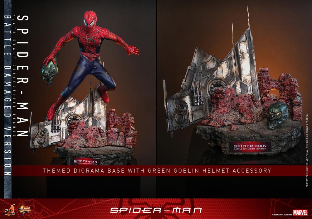 Pre-Order - Spider-Man (2002) MMS859 Spider-Man (Battle Damaged Ver.) 1/6th Scale Collectible Figure