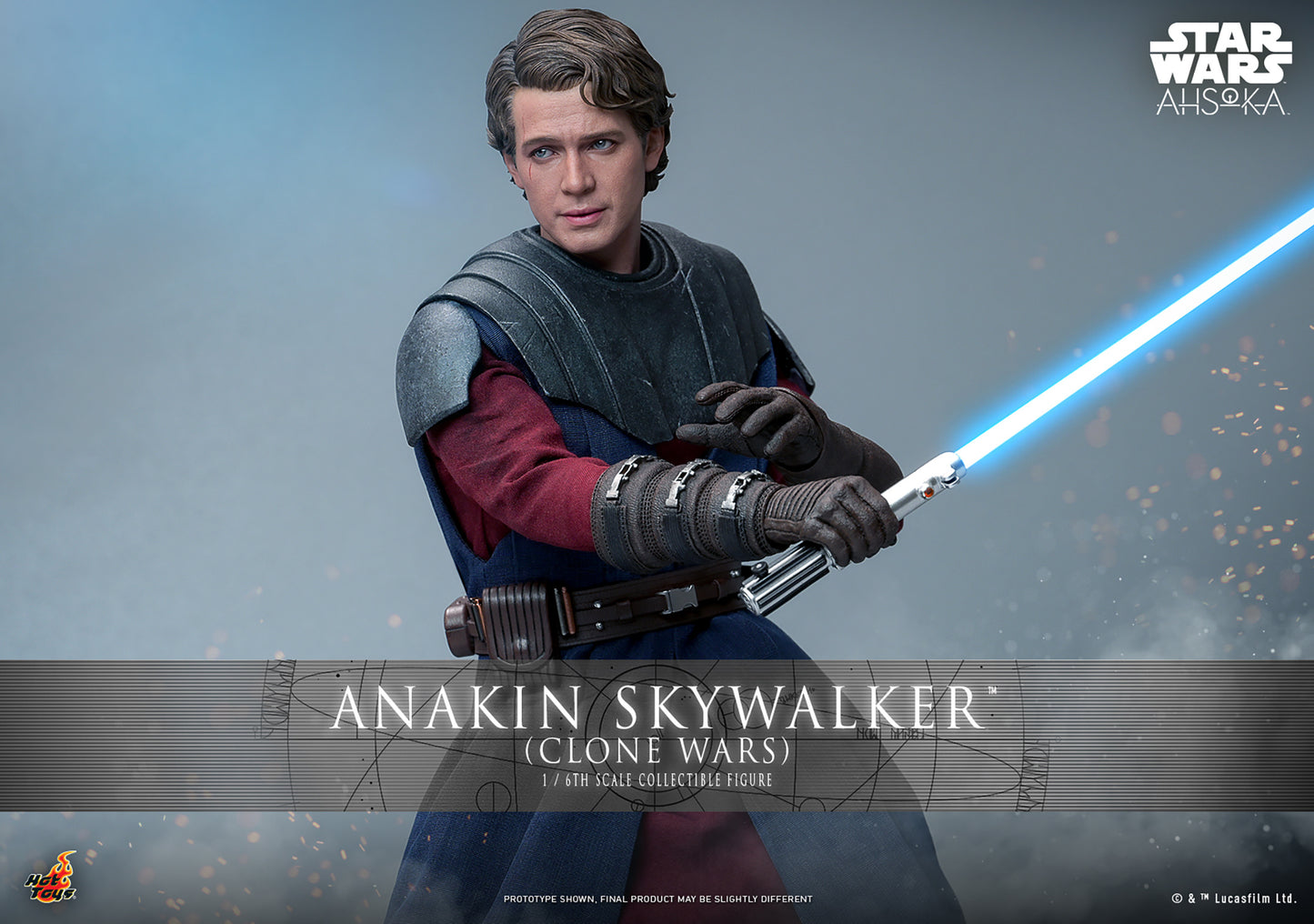 Star Wars: Ahsoka TMS129 Anakin Skywalker (Clone Wars Era) TMS129 1/6 Scale Collectible Figure