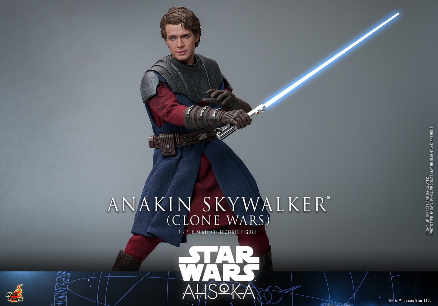 Star Wars: Ahsoka TMS129 Anakin Skywalker (Clone Wars Era) TMS129 1/6 Scale Collectible Figure