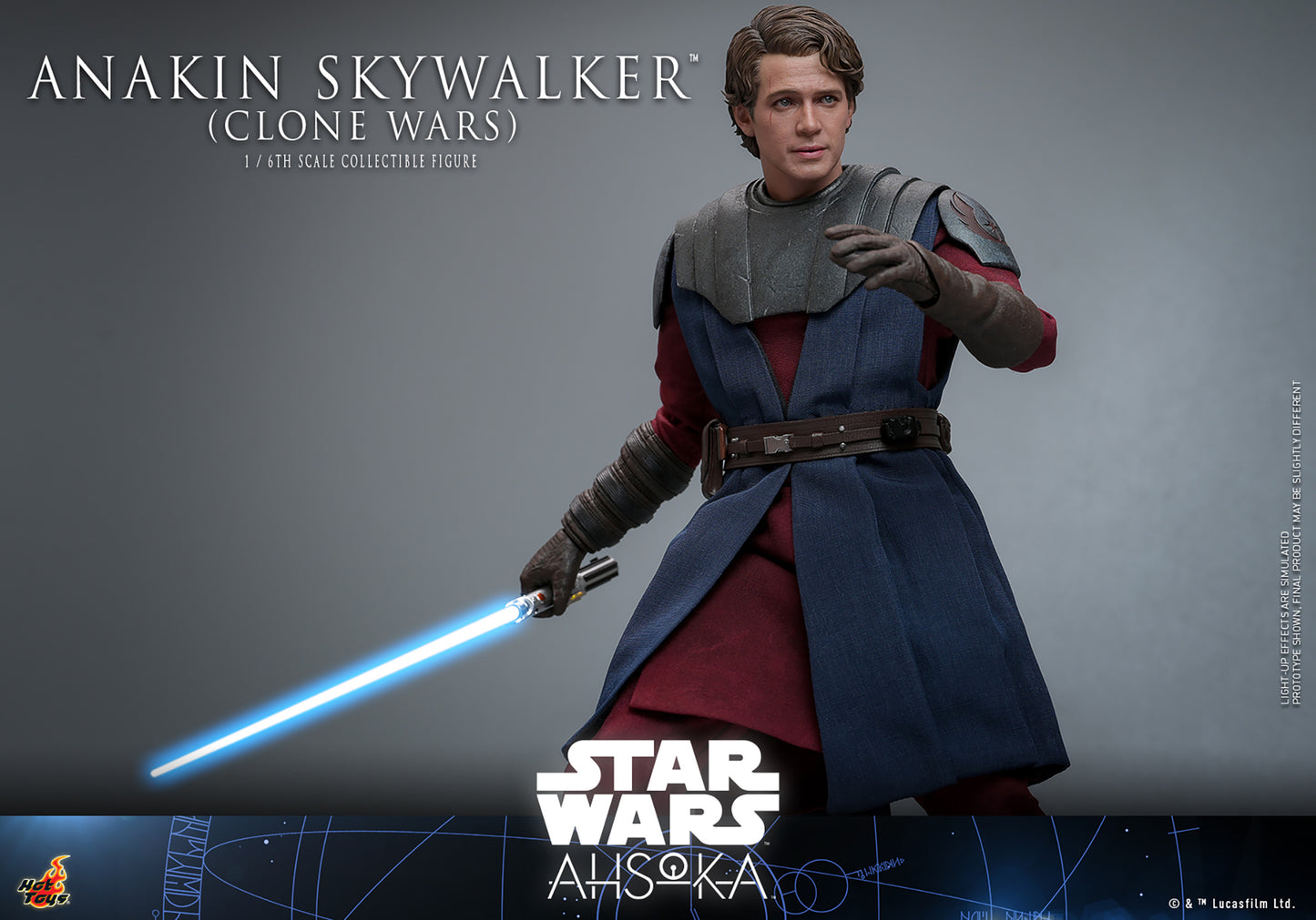 Star Wars: Ahsoka TMS129 Anakin Skywalker (Clone Wars Era) TMS129 1/6 Scale Collectible Figure