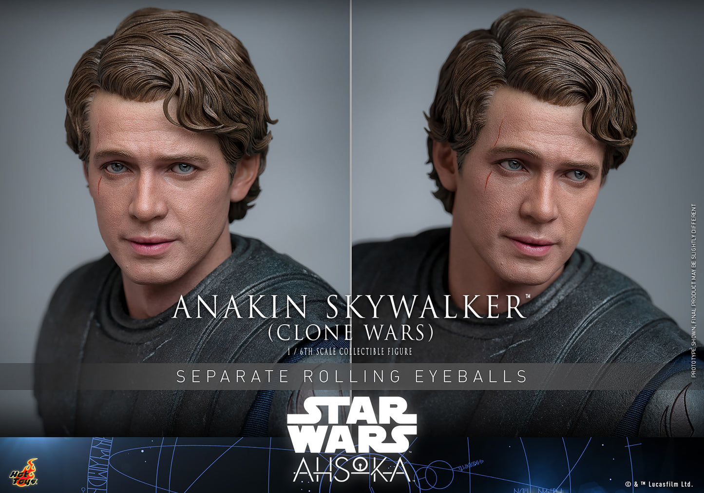 Star Wars: Ahsoka TMS129 Anakin Skywalker (Clone Wars Era) TMS129 1/6 Scale Collectible Figure