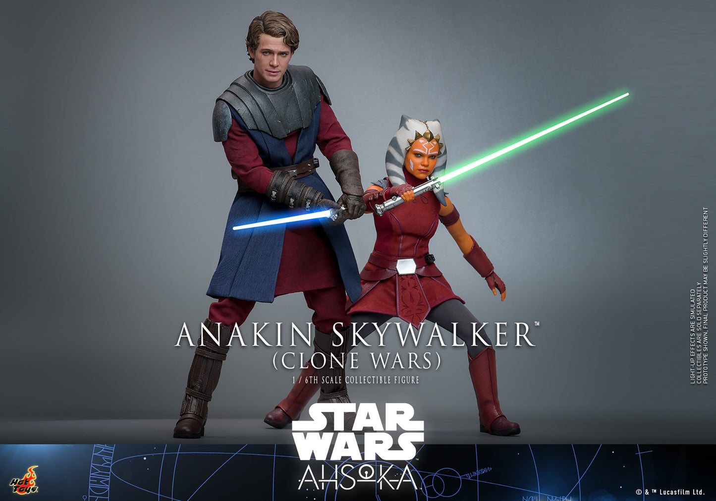 Star Wars: Ahsoka TMS129 Anakin Skywalker (Clone Wars Era) TMS129 1/6 Scale Collectible Figure