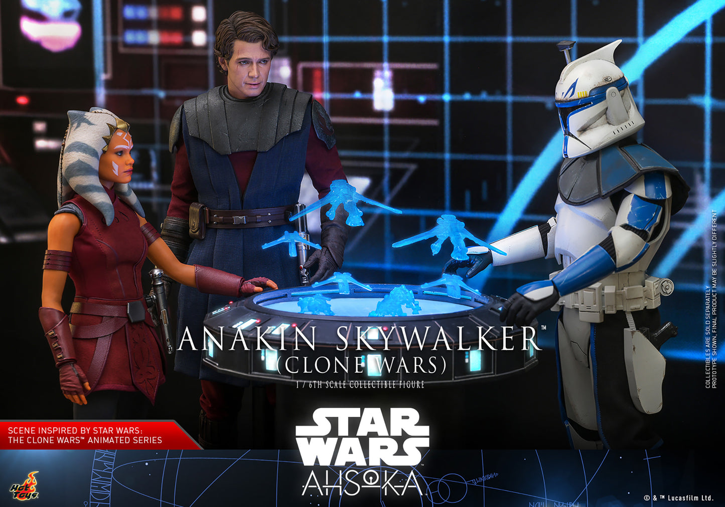 Star Wars: Ahsoka TMS129 Anakin Skywalker (Clone Wars Era) TMS129 1/6 Scale Collectible Figure