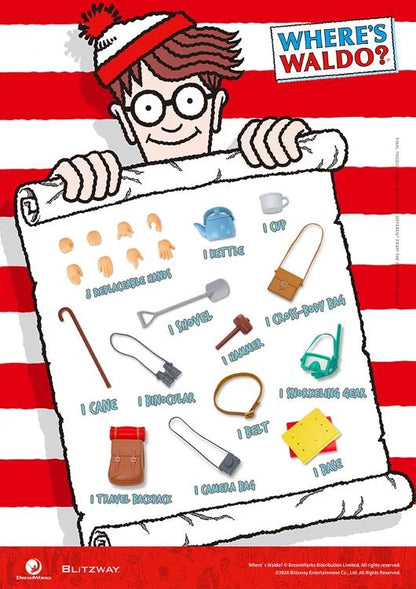 Pre-Order: Where's Waldo Waldo 1/12 Scale Action Figure