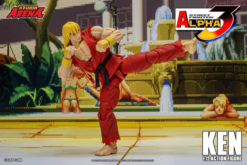 Street Fighter Zero 3 Storm Arena Ken 1/12 Scale Action Figure (Asia Packaging)