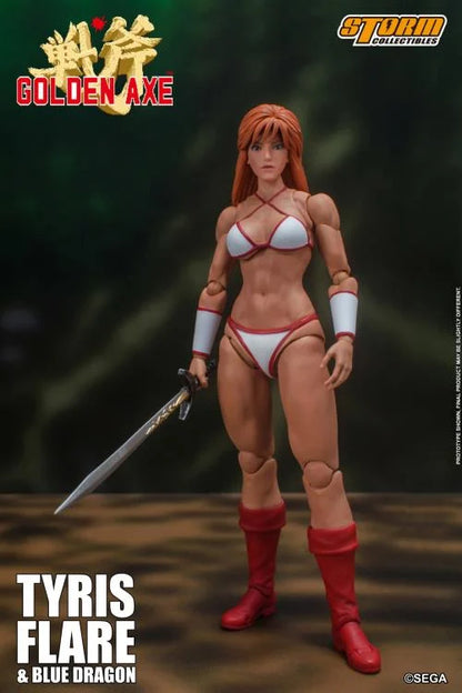 Golden Axe Tyris Flare and Blue Dragon 1/12 Scale Action Figure Set