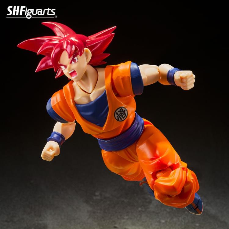 Dragon Ball Super S.H.Figuarts Super Saiyan God Goku (Saiyan God Instilled With the Light of Righteous Hearts) Action Figure