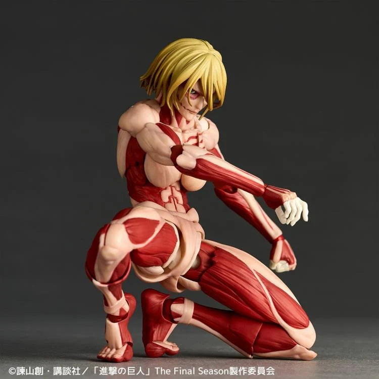 Attack on Titan Amazing Yamaguchi Revoltech NR068 Female Titan (Annie Leonhart) Action Figure Reissue
