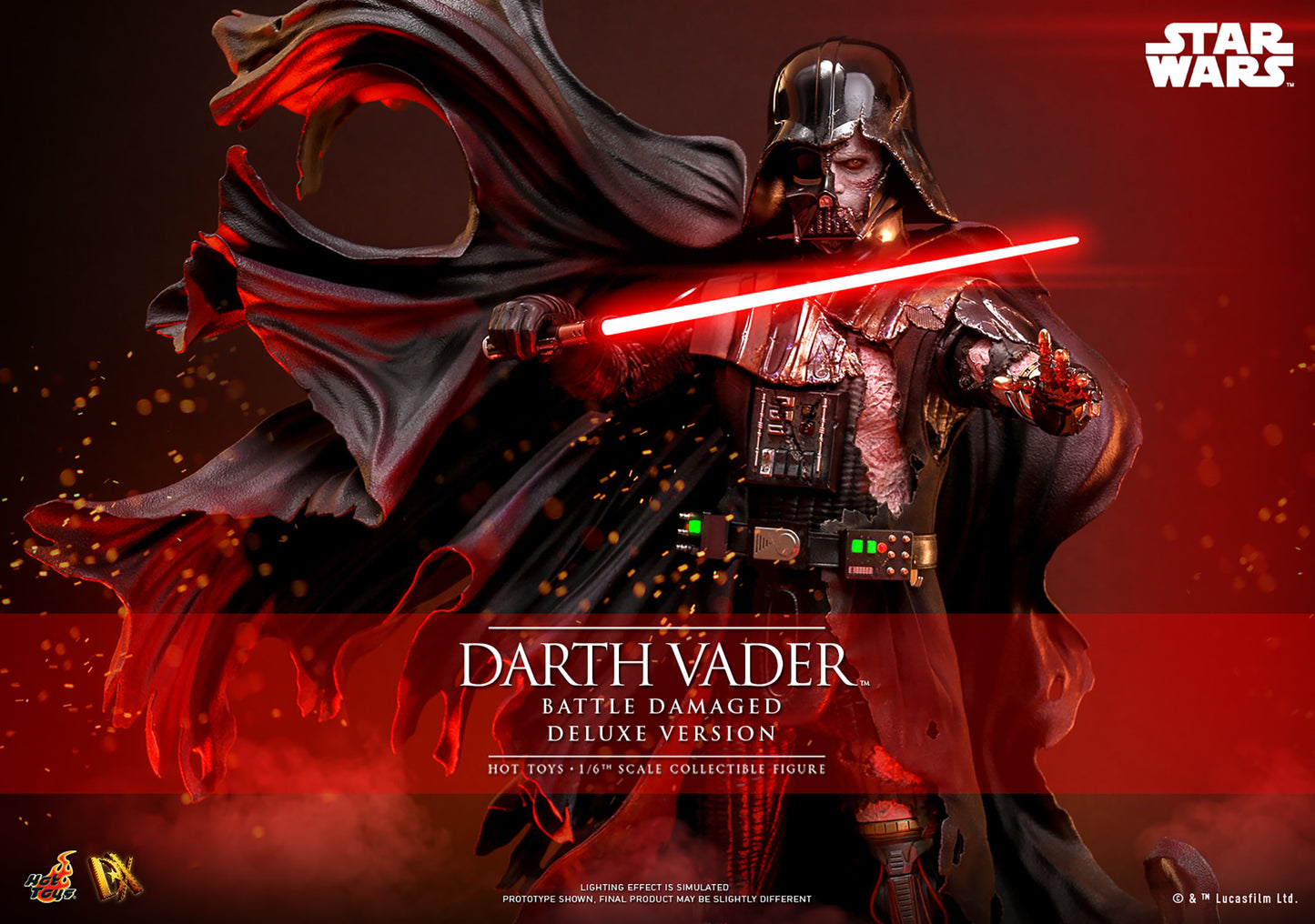 Star Wars DX45 Darth Vader (Battle Damaged) Deluxe 1/6th Scale Collectible Figure