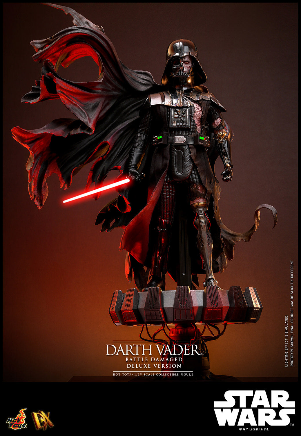Star Wars DX45 Darth Vader (Battle Damaged) Deluxe 1/6th Scale Collectible Figure