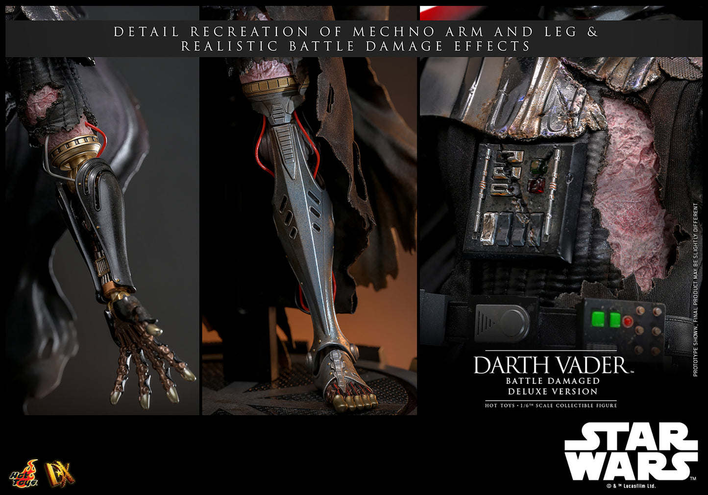 Star Wars DX45 Darth Vader (Battle Damaged) Deluxe 1/6th Scale Collectible Figure