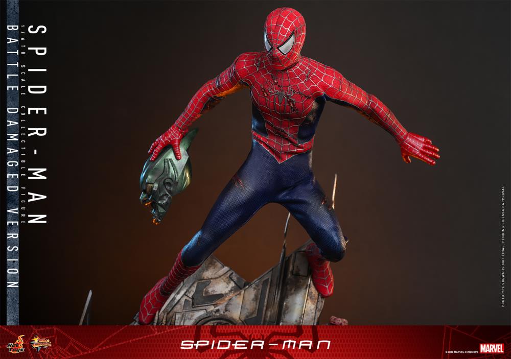 Pre-Order - Spider-Man (2002) MMS859 Spider-Man (Battle Damaged Ver.) 1/6th Scale Collectible Figure