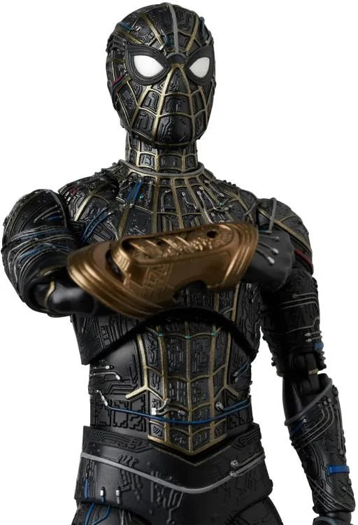 PRE-ORDER:Spider-Man: No Way Home MAFEX No.308 Spider-Man (Black and Gold Suit Ver.) Action Figure