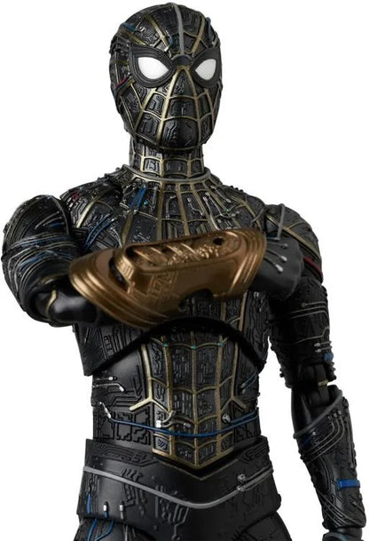 PRE-ORDER:Spider-Man: No Way Home MAFEX No.308 Spider-Man (Black and Gold Suit Ver.) Action Figure