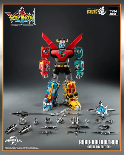 PRE-ORDER - Voltron: Defender of the Universe ROBO-DOU Voltron (Retro Toy Edition) Action Figure