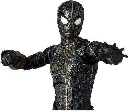 PRE-ORDER:Spider-Man: No Way Home MAFEX No.308 Spider-Man (Black and Gold Suit Ver.) Action Figure