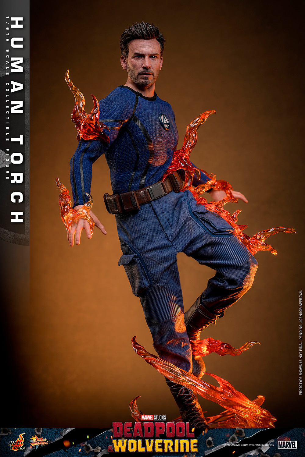 Deadpool & Wolverine MMS789 Human Torch 1/6th Scale Collectible Figure