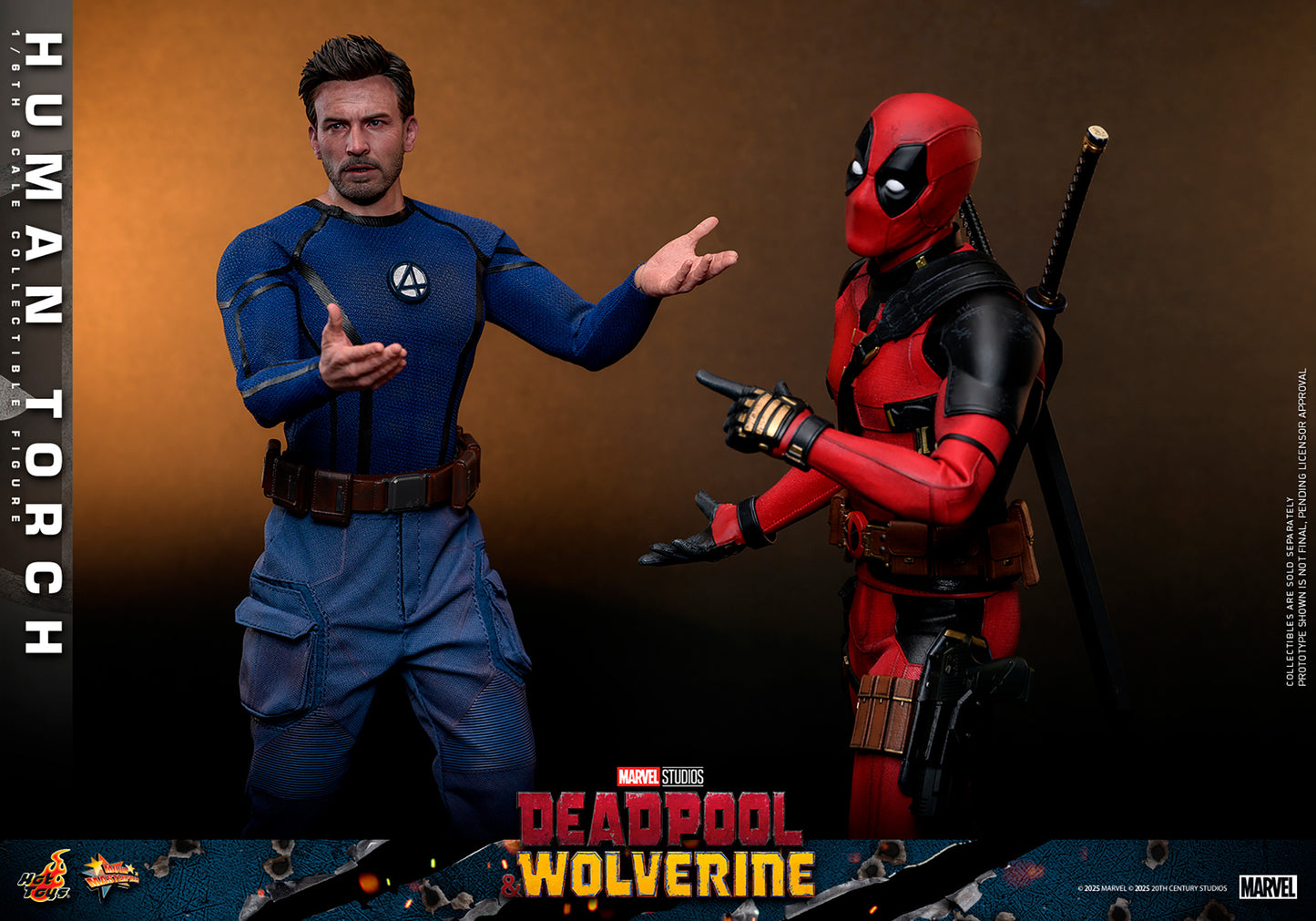 Deadpool & Wolverine MMS789 Human Torch 1/6th Scale Collectible Figure