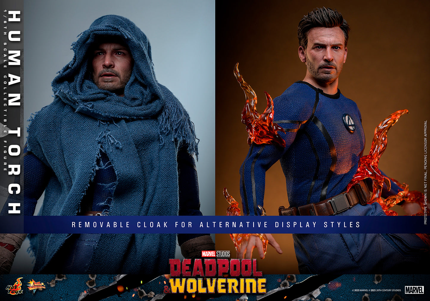 Deadpool & Wolverine MMS789 Human Torch 1/6th Scale Collectible Figure